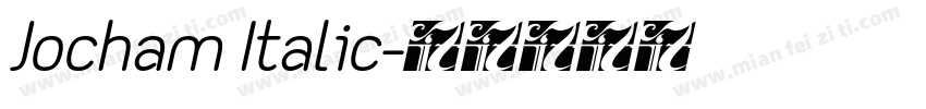 Jocham Italic字体转换